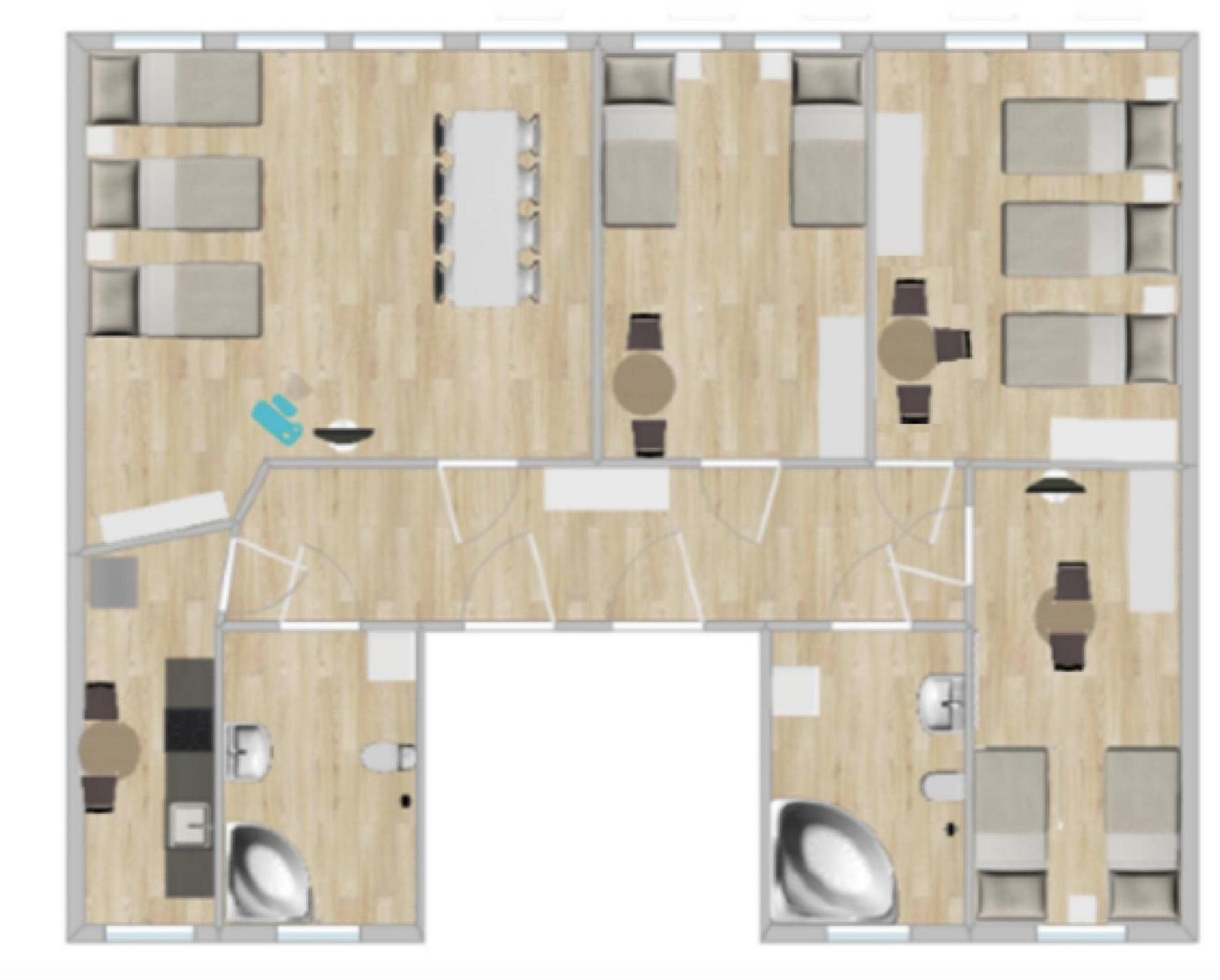 Fuer 10 Personen Apartment